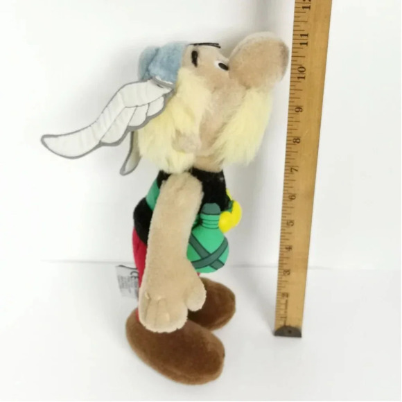 Asterix Doll Gaul Cartoon Stuffed  11 in Plush Germany 1994 Vintage 90s - Picture 9 of 9